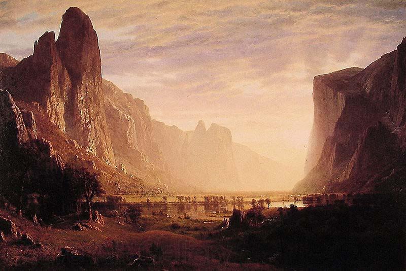 Albert Bierstadt Albert Bierstadt Looking Down Yosemite Valley